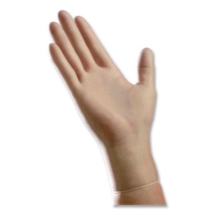 V5201 Series Powder-Free Vinyl Gloves, Small, 3 mil Thick, 9" Long, Clear, 100/Box, 10 Boxes/Carton