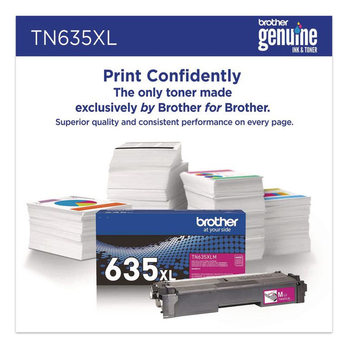 TN635XL High-Yield Toner, 4,500 Page-Yield, Magenta