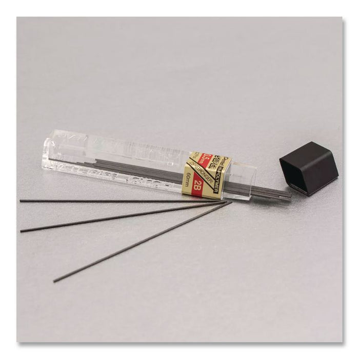 Premium Hi-Polymer Lead Refill, 0.5 mm, 2B, Black, 12/Pack