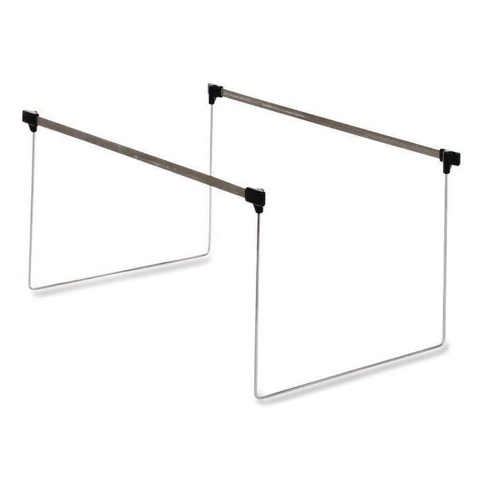 Letter Size Adjustable Hanging File Folder Frame, 14" to 18" Long, Gray/Silver, 2/Box