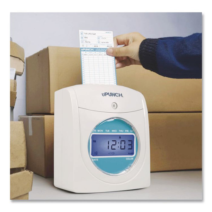 Pay-to-Punch Time Card for SB1200 Time Clock, Two Sides, 3.38 x 7.38, 100/Pack