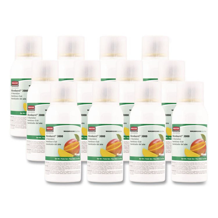 Microburst 3000 Refill, Mango, 2 oz Aerosol Spray, 12/Carton