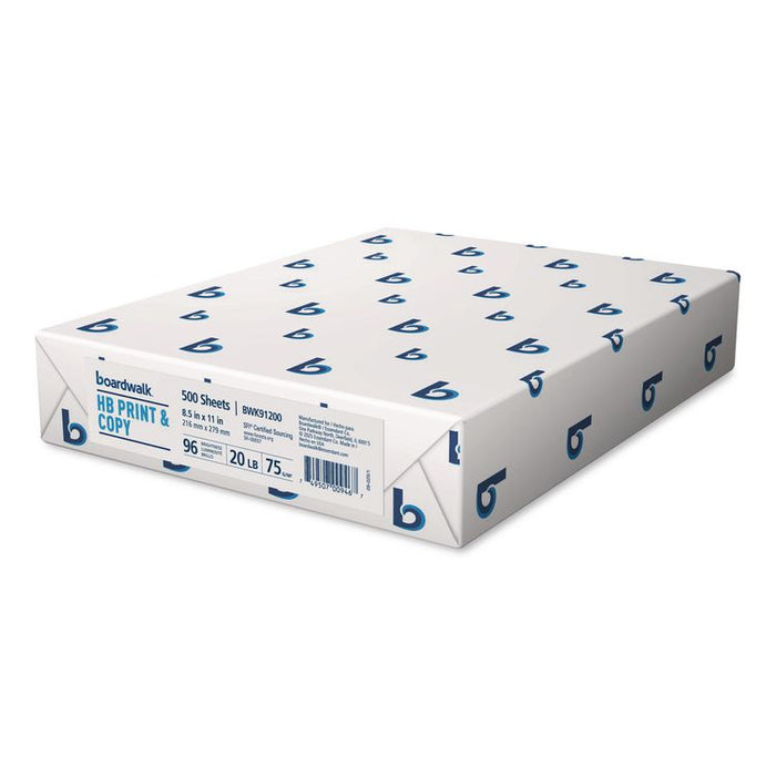 High-Bright Multipurpose Paper, 96 Bright, 20 lb Bond Weight, 8.5 x 11, White, 500 Sheets/Ream, 10 Reams/Carton