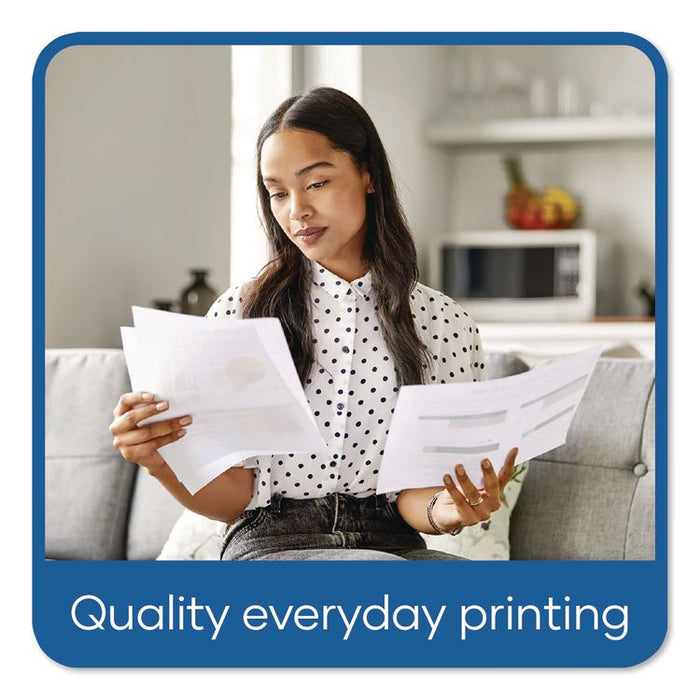 30% Recycled Copy Paper, 92 Bright, 20 lb Bond Weight, 8.5 x 11, White, 500 Sheets/Ream, 10 Reams/Carton
