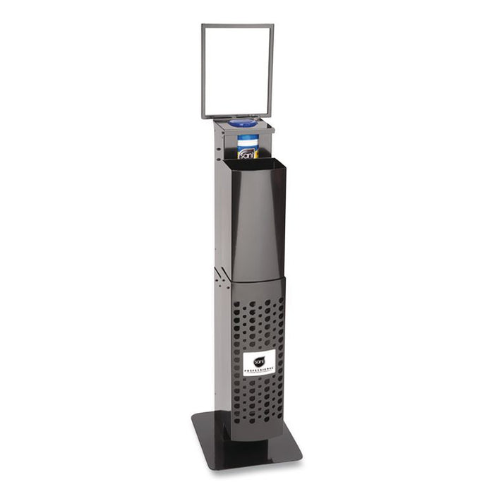 Pop-Up Floorstand, 12 x 14.5 x 51.5, Black