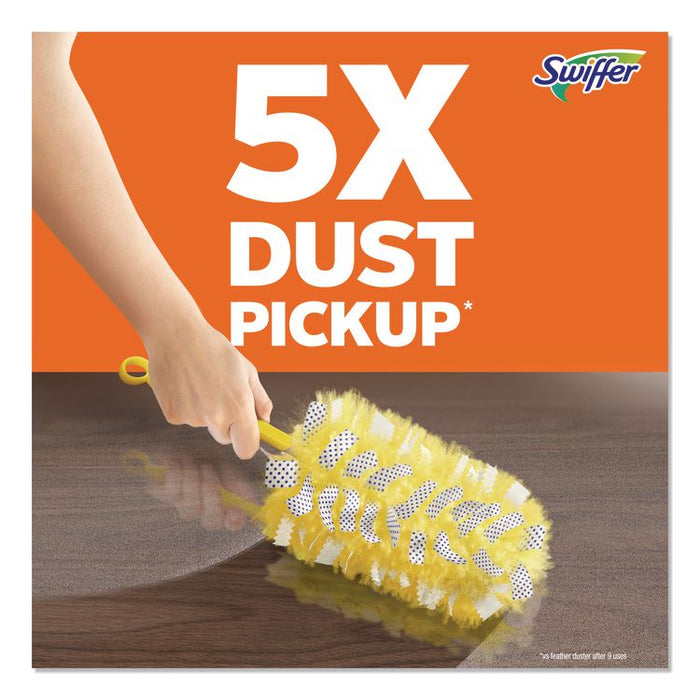Heavy Duty Dusters Refill, Dust Lock Fiber, Unscented, Yellow, 6/Box