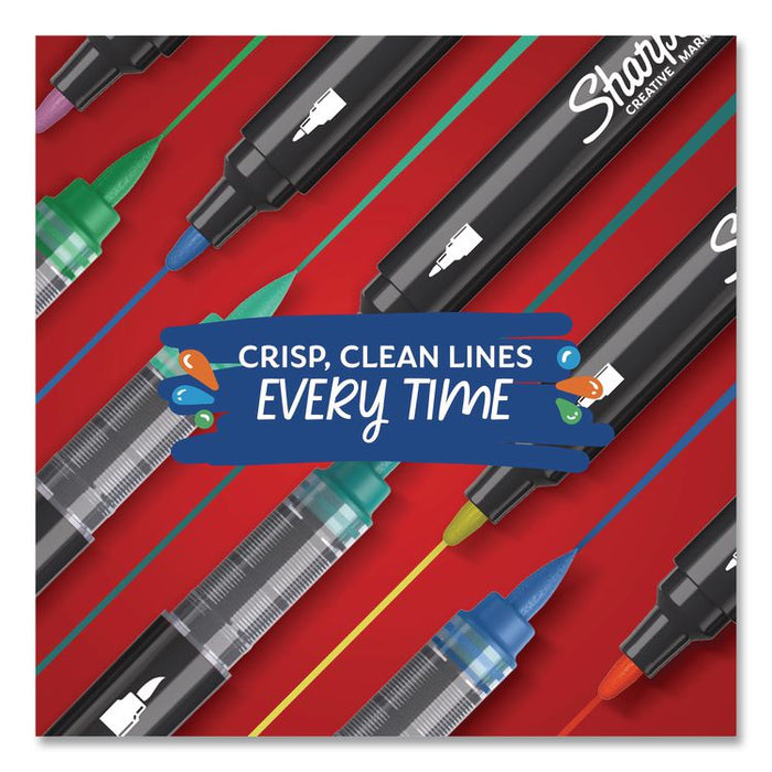 Creative Markers, Bullet Tip, Black, 6/Pack