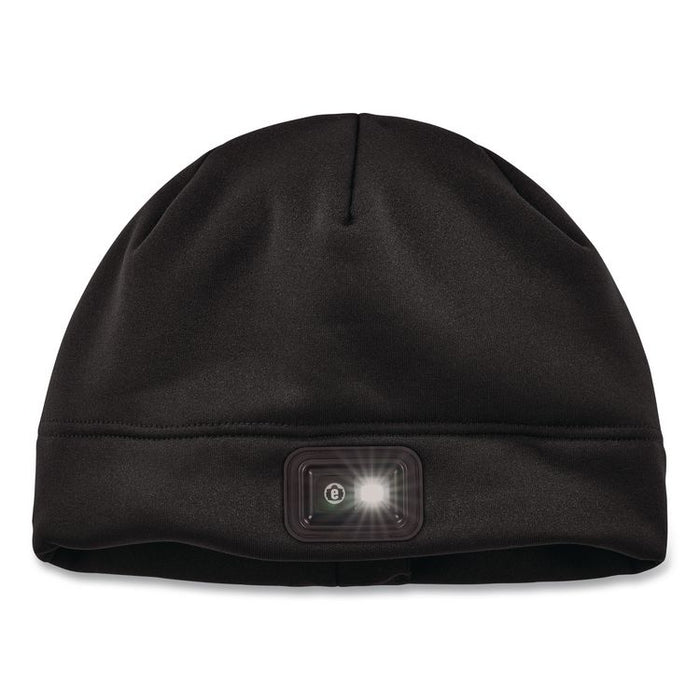 N-Ferno 6801 Winter Skull Cap with LED Rechargeable Light, Fleece, One Size Fits Most, Black