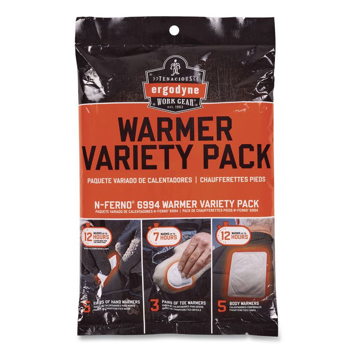 N-Ferno 6981 Winter Warming Kit, Medium, Lime/Orange/Navy