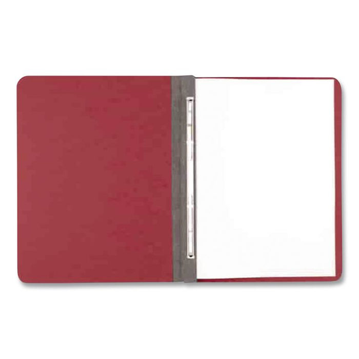 Presstex Report Cover with Tyvek Reinforced Hinge, Two-Piece Prong Fastener, 3" Capacity, 8.5 x 11, Executive Red