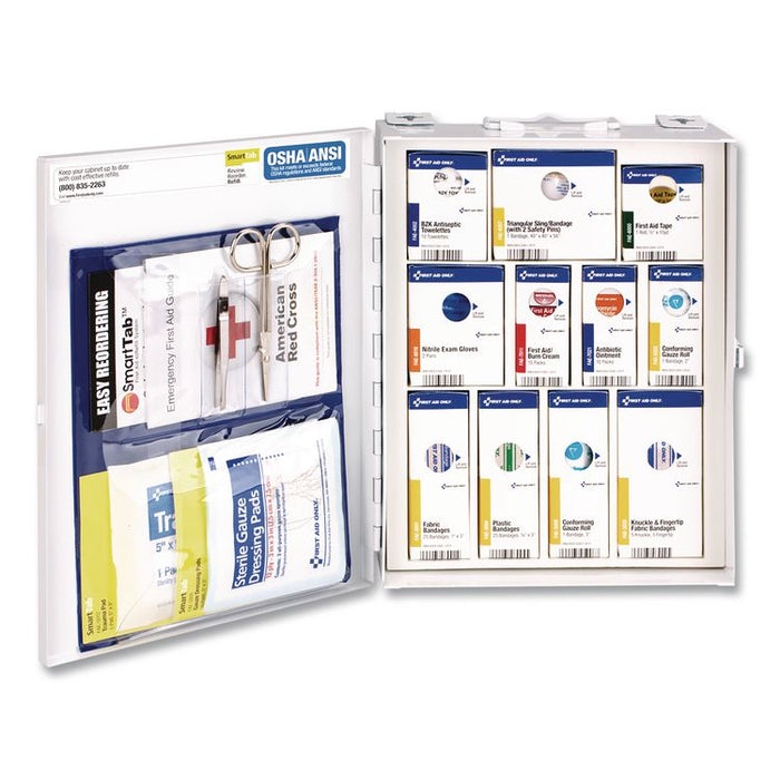 SmartCompliance First Aid Cabinet Without Medication, 112 Pieces, Metal Case