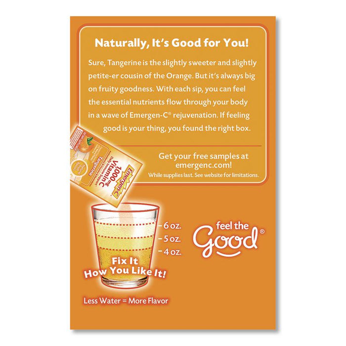 Vitamin C Drink Mix, 1,000 mg Vitamin C, Tangerine, 60/Pack