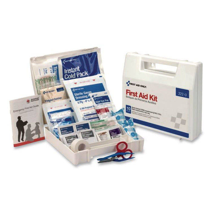 Plastic First Aid Kit for 50 People, 196 Pieces, Plastic Case