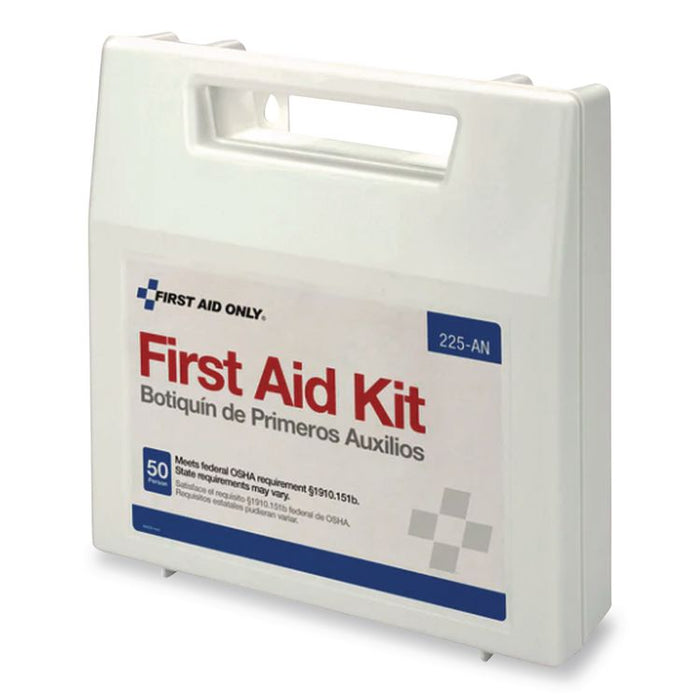 Plastic First Aid Kit for 50 People, 196 Pieces, Plastic Case