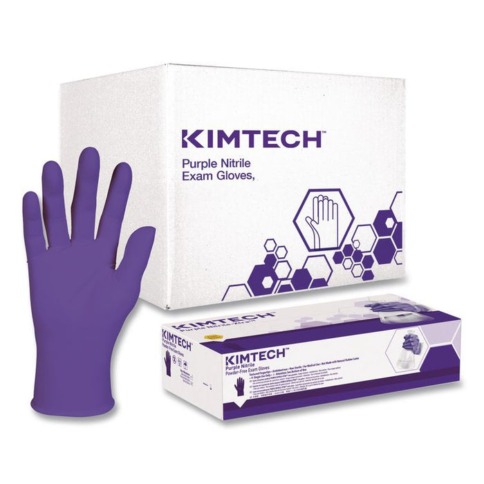 PURPLE NITRILE Exam Gloves, Powder-Free, X-Large, 6 mil Thick, 9.5" Long, Purple, 90/Box, 10 Boxes/Carton