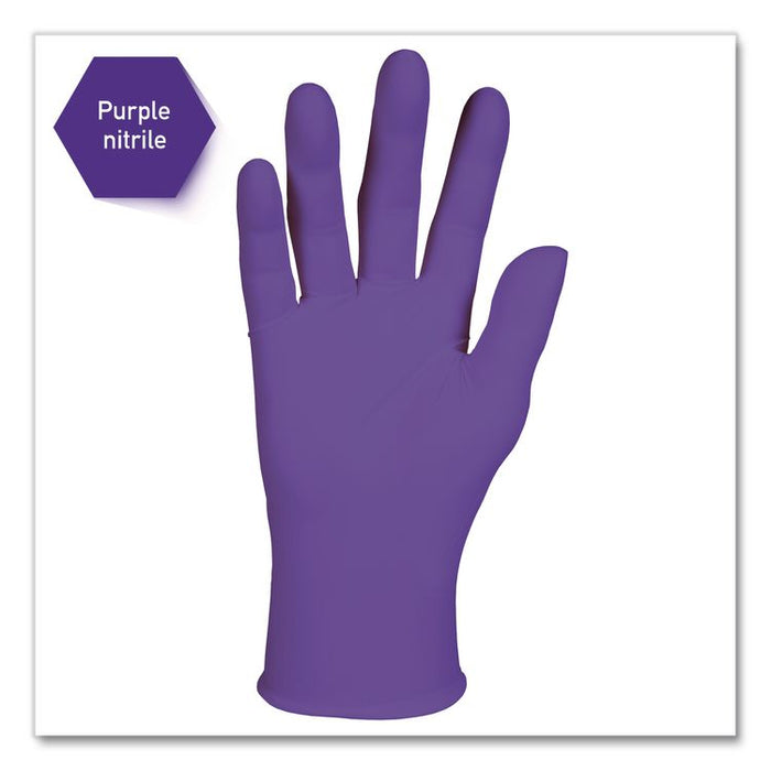 PURPLE NITRILE Exam Gloves, Powder-Free, Large, 6 mil Thick, 9.5" Long, Purple, 100/Box