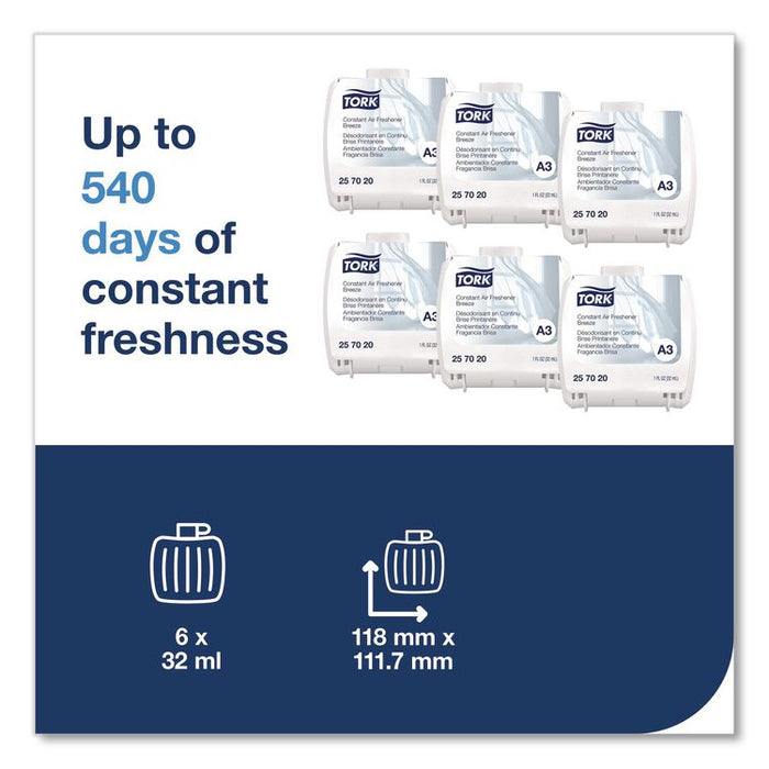 Constant Air Freshener Refill, Breeze, 32 mL, 6/Carton