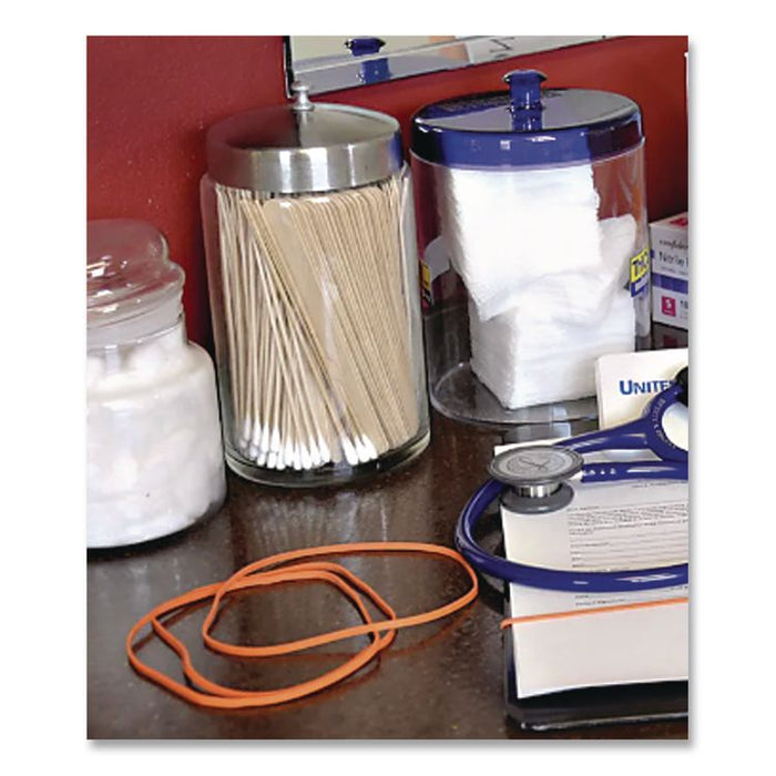 Non-Latex Rubber Bands, Size 33, Orange, 180/Pack
