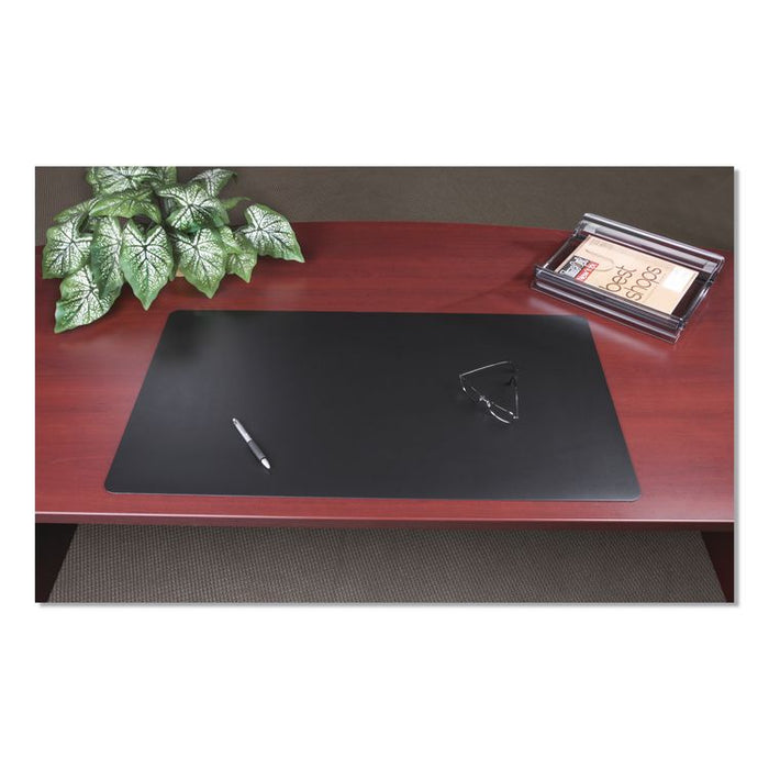 Rhinolin II Desk Pad with Antimicrobial Protection, 24" x 17", Black