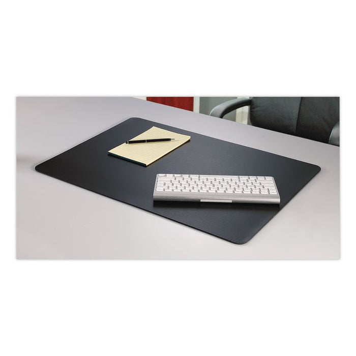 Rhinolin II Desk Pad with Antimicrobial Protection, 24" x 17", Black