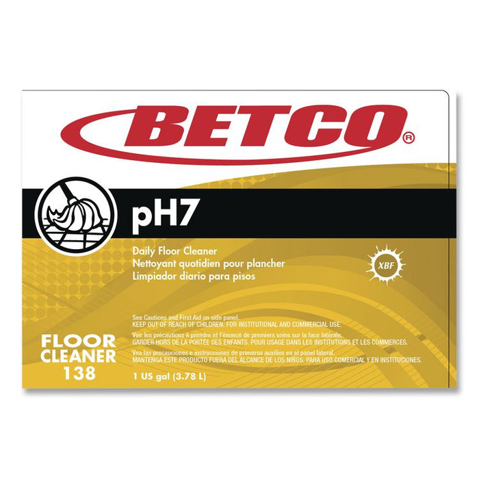 pH7 Floor Cleaner, Lemon Scent, 1 gal Bottle