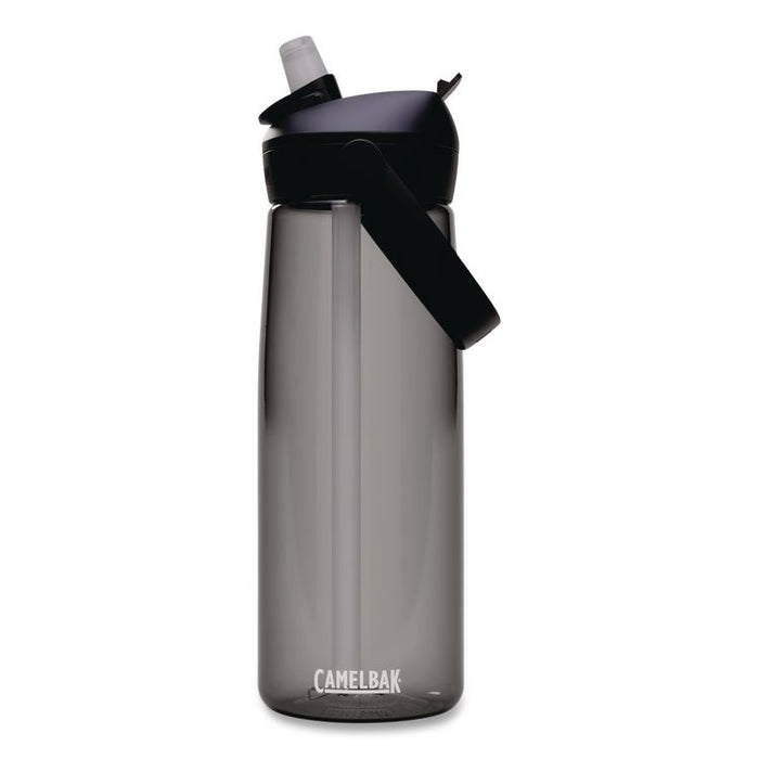 Thrive FlipStraw Plastic Water Bottle, 25 oz, Charcoal