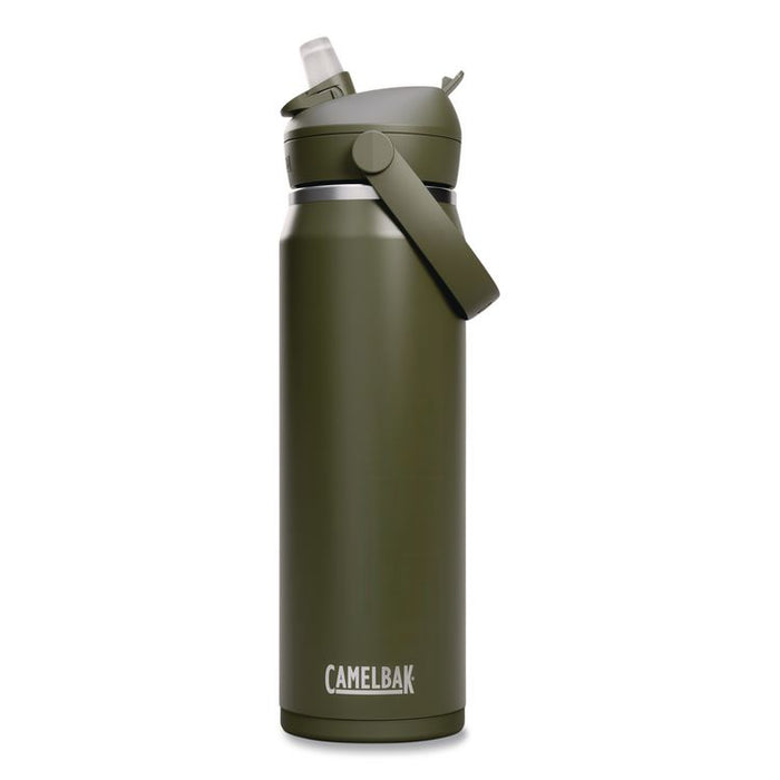 Thrive FlipStraw Stainless Steel Vacuum Insulated Water Bottle, 32 oz, Moss