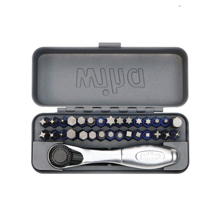 32-Piece GoBox TerminatorBlue Impact Bit Set with Mini Ratchet