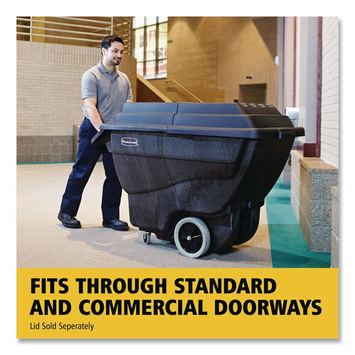 0.5 cu yd Structural Foam Tilt Truck, Utility Duty, 450 lb Capacity, Black