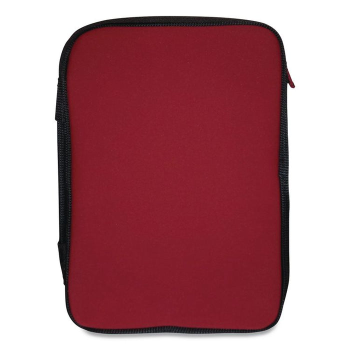 Laptop Sleeve, Fits Devices Up to 11", Neoprene, 12 x 8, Red