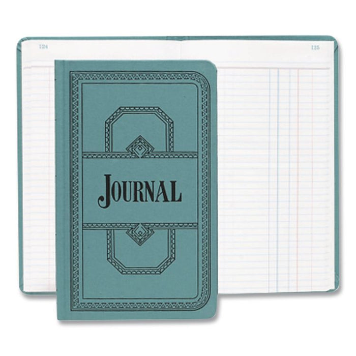 Account Journal, Journal-Style Rule, Blue Cover, 11.75 x 7.25 Sheets, 500 Sheets/Book
