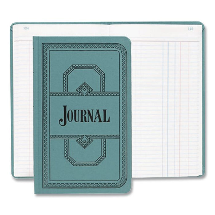 Account Record Book, Record-Style Rule, Blue Cover, 11.75 x 7.25 Sheets, 500 Sheets/Book