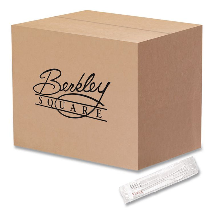 Medium Heavyweight Cutlery Kit, Fork/Knife/Napkin/Pepper/Salt/Spoon, Plastic, White, 250/Carton