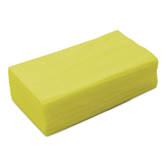 Masslinn Dust Cloths, 1-Ply, 24 x 24, Unscented, Yellow, 30/Bag, 5 Bags/Carton