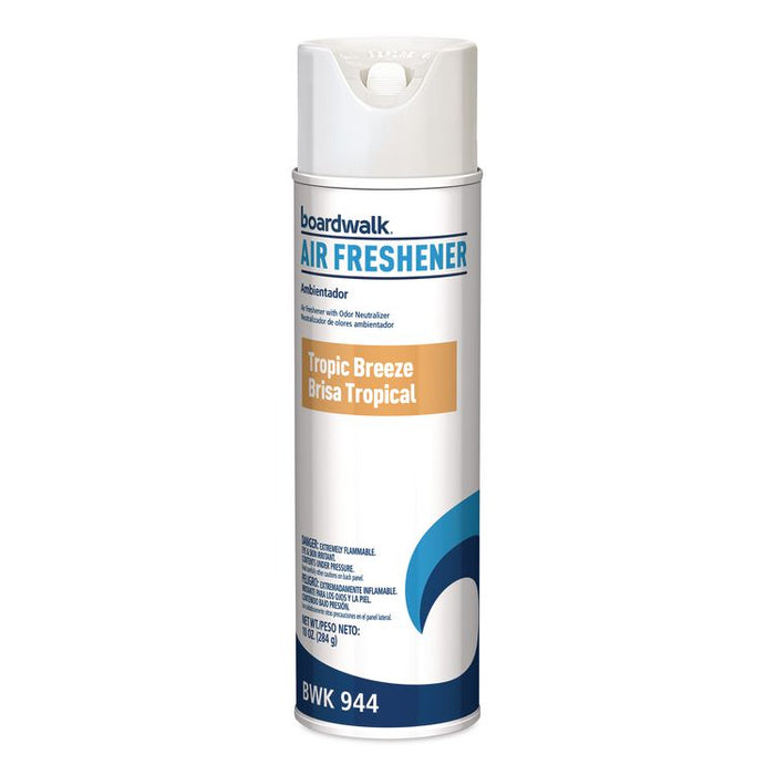 Aerosol Air Freshener, Tropic Breeze, 10 oz Aerosol Can, 6/Carton
