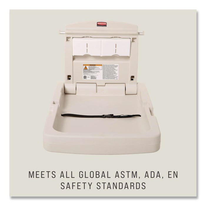 Baby Changing Station Vertical, 34.1 x 23, Light Platinum