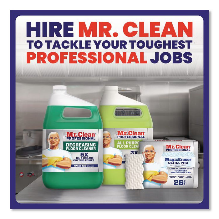 Magic Eraser Ultra Pro Multi-Purpose Cleaner, 4.72 x 1.38, 2.56" Thick, White, 26/Carton