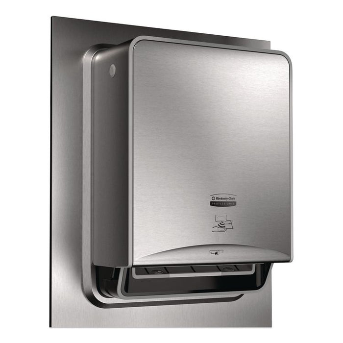 ICON Automatic Roll Towel Recessed Dispenser Housing with Trim Panel, 22 x 6.52 x 17.64, Stainless Steel