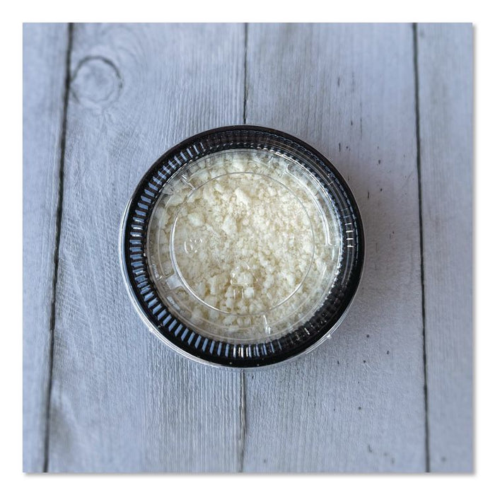 Portion Cup Lids, Fits 1.5 oz to 2 oz Portion Cups, Clear, 100/Pack, 25 Packs/Carton