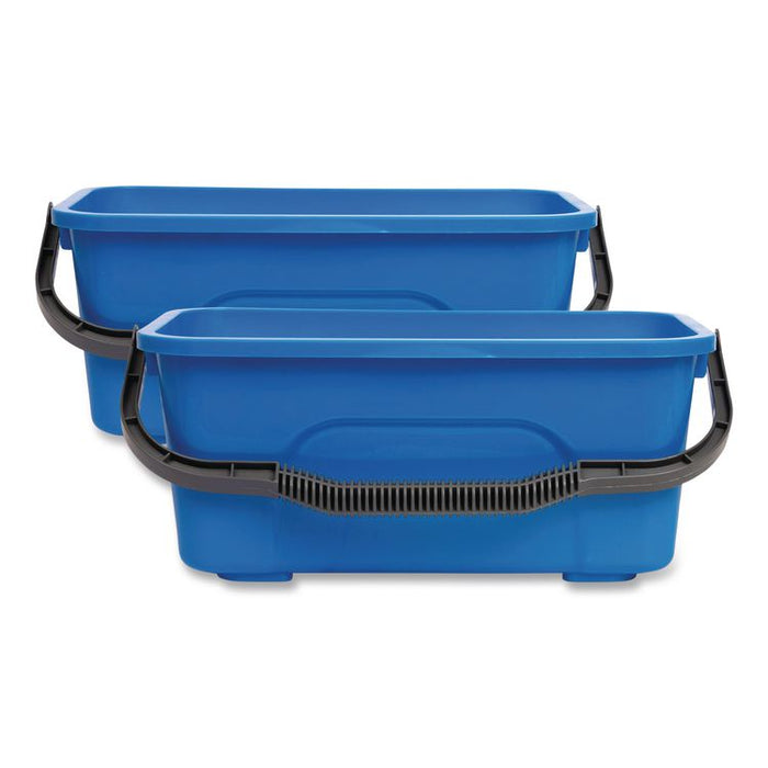 Window and General Cleaning Bucket, 3 gal, Blue, 2/Carton