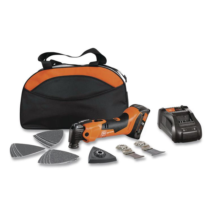MULTIMASTER AMM 700 Max AS Cordless Oscillating Multi-Tool (Tool Only), Variable Speed with Saw Blade