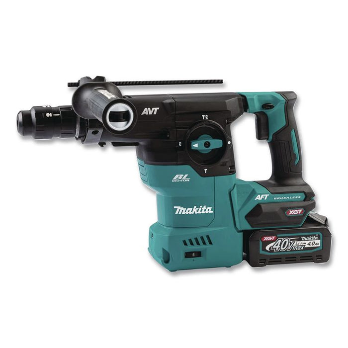 40V Max XGT Brushless Lithium-Ion 1 3/16" Cordless AVT AWS Rotary Hammer Drill Kit (4 Ah)