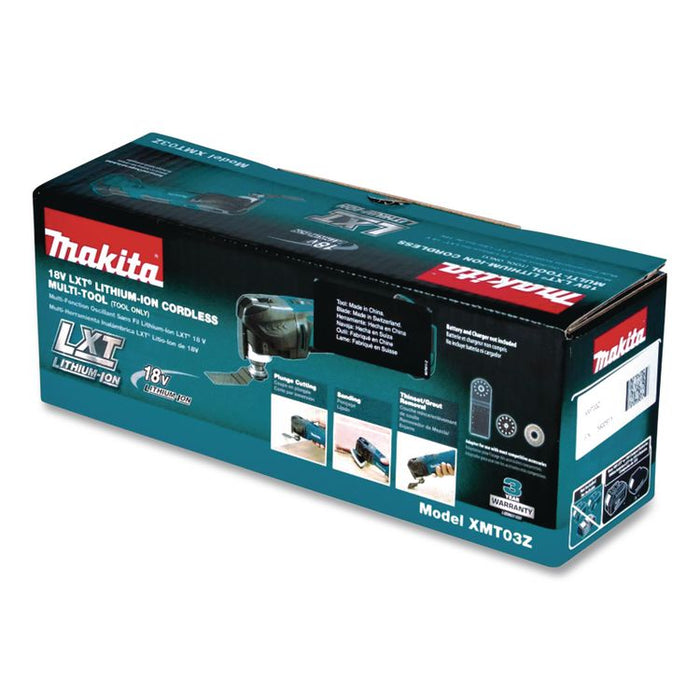 LXT 18V Cordless Lithium-Ion Multi-Tool (Bare Tool), Variable Speed, 6,000 to 20,000 OPM, With Plunge Cut Blade, 2 Adapters