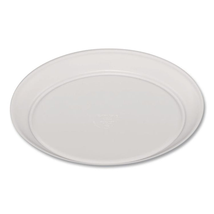Epicure Melamine Dinner Plate, 8" dia, White, 48/Carton