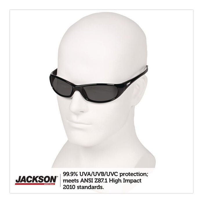 Hellraiser Safety Glasses, Black Full Frame, Smoke Dual Lens