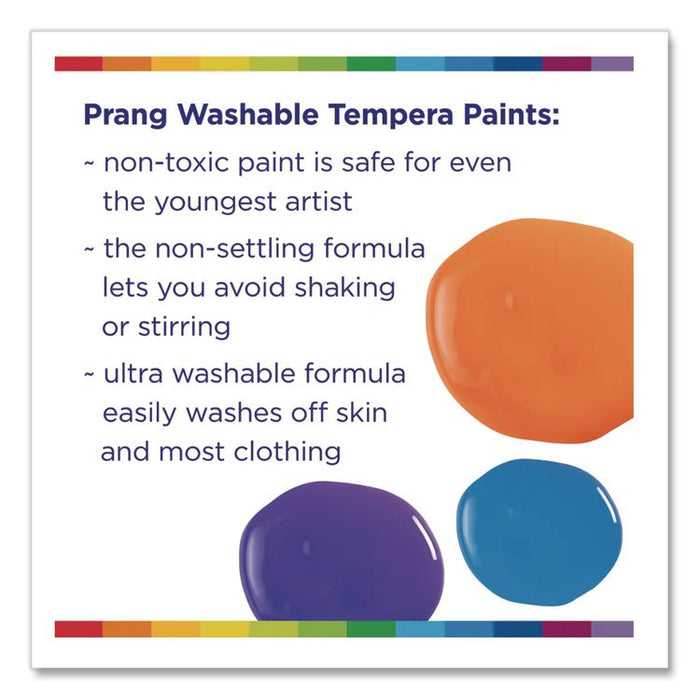 Washable Paint, 12 Assorted Colors, 16 oz Dispenser-Cap Bottle, 12/Pack