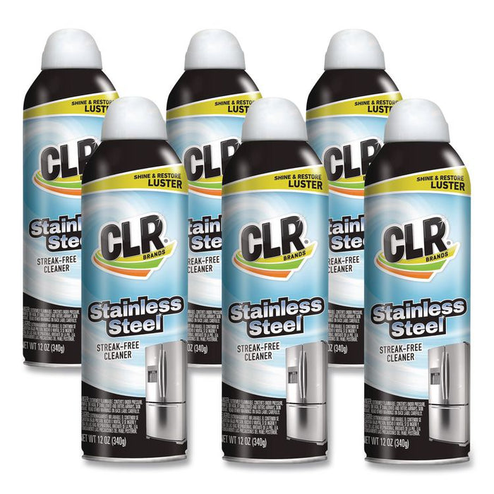 Stainless Steel Cleaner, 12 oz Can, 6/Carton