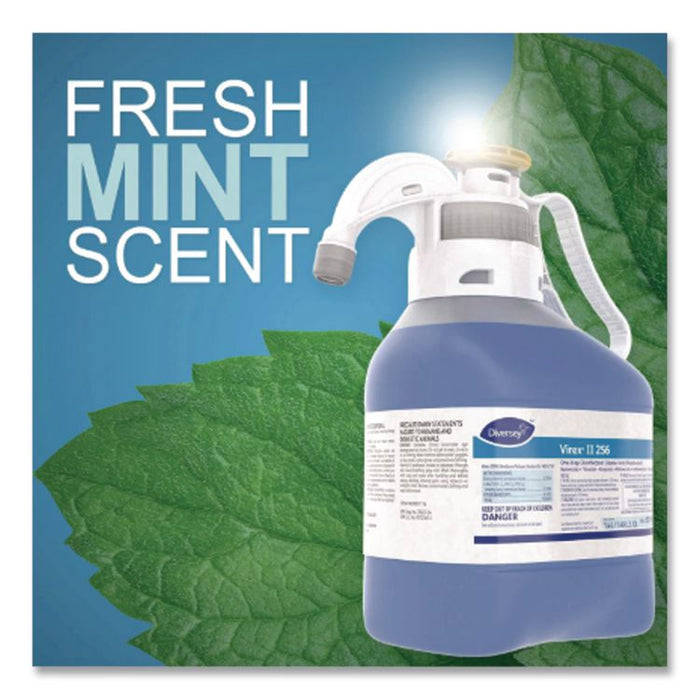 Virex II 256 One-Step Disinfectant Cleaner Deodorant, Mint Scent, 5.3 qt Bottle