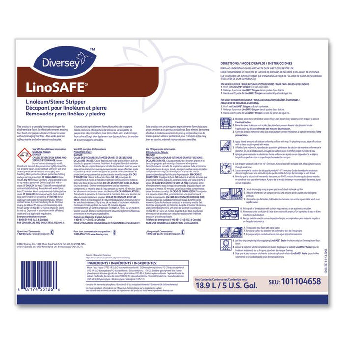 Linosafe Linoleum/Stone Stripper, 18.9 L Envirobox