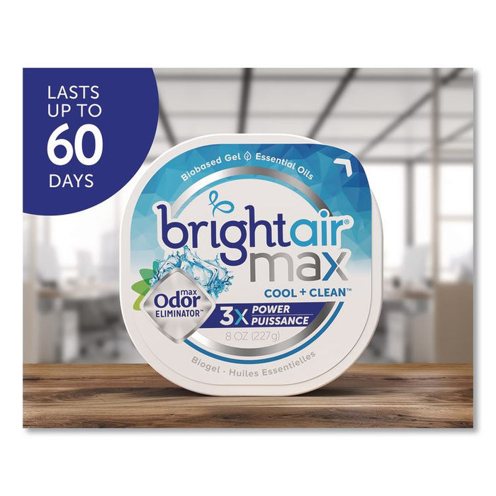 Max Odor Eliminator Air Freshener, Cool and Clean, Gel Beads, 10 oz Jar